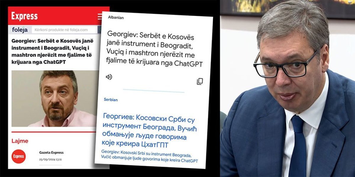 Đilasova i Šolakova udarna pesnica heroj Kurtijevih medija: Georgiev i Šiptari zajedno napali Vučića zbog istorijskog govora u UN!