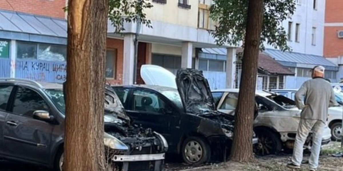 Divljanje huligana u novosadskom Novom naselju! Lupali prozore na automobilima, tri vozila izgorela (FOTO)