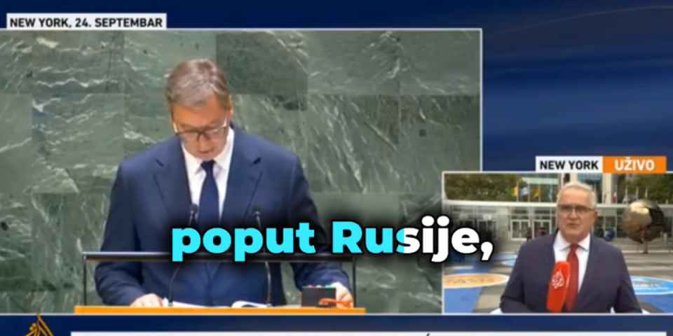 Govor Aleksandra Vučića u UN je privukao pažnju! Islamistička Al Džazira se pridružila napadima na srpskog predsednika zbog slobodarske politike (VIDEO)