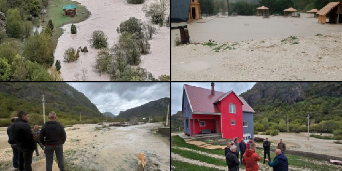 (FOTO, VIDEO) Haos u Crnoj Gori! Počela evakuacija meštana iz poplavljenih područja!