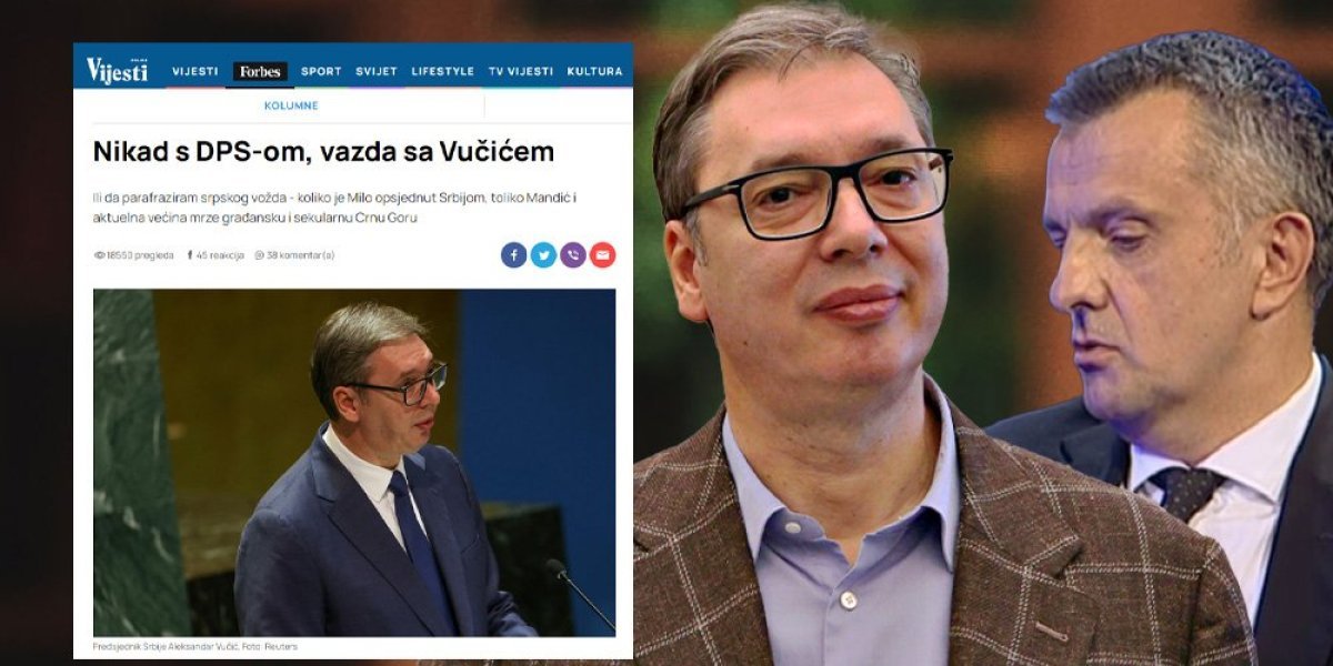 Šolakov skutonoša iz Crne Gore na zadatku! Ivanović udario na Vučića, zove ga "srpskim voždom" - sledi odgovor srpskog predsednika