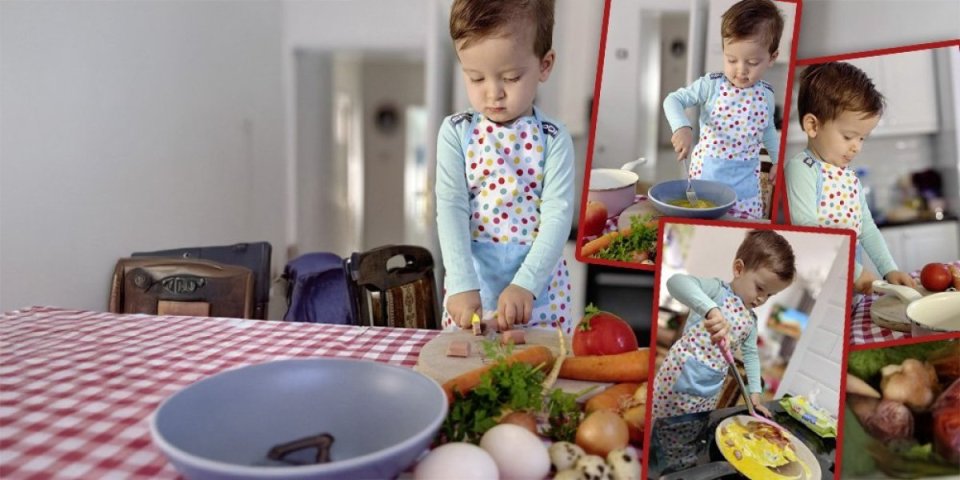 Bogdan (2) je najmlađi kuvar u Srbiji! Njegove recepte nema niko,  a mama Dijana otkriva od koga je nasledio talenat (FOTO)