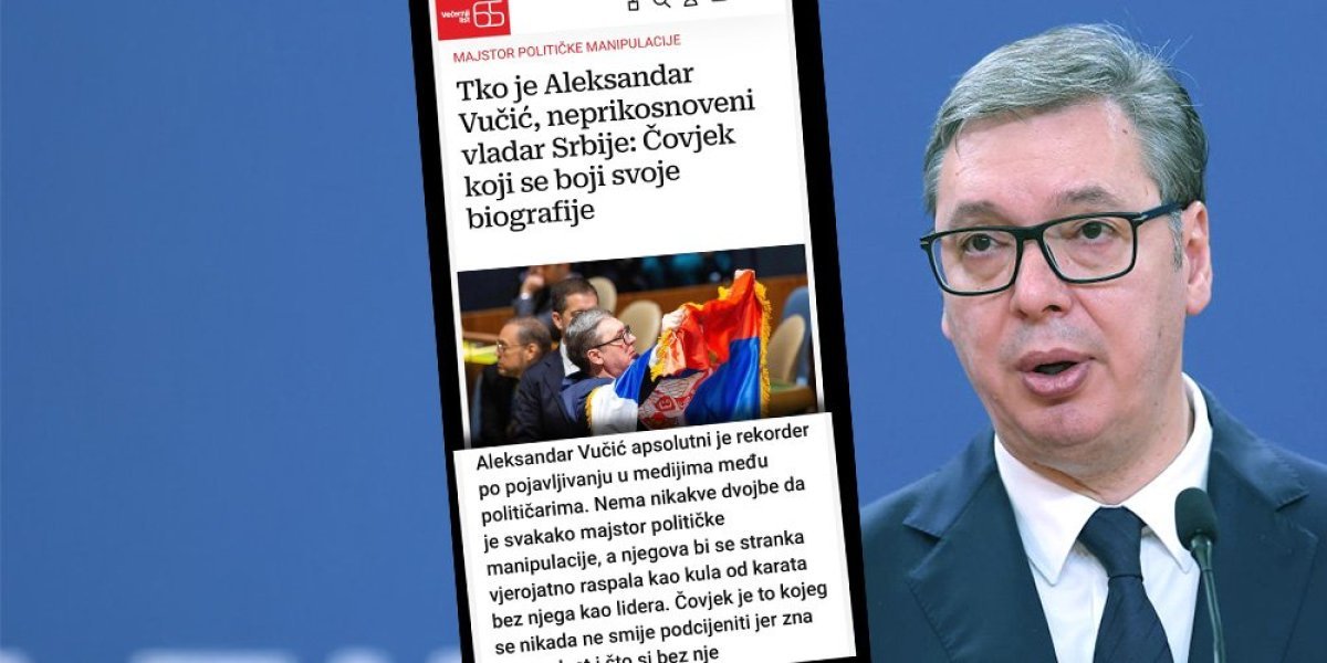 "Večernji list" opet napao Vučića bez bilo kakvog povoda! Hrvatima je predsednik Srbije najveći trn u oku (FOTO)