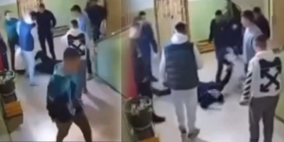 (UZNEMIRUJUĆE) Jezivo nasilje u školi u Novom Pazaru! Učenik patosirao druga na hodniku (VIDEO)