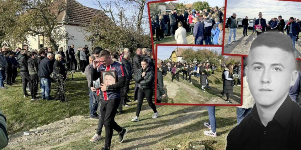 Saigrači nose kovčeg, jedan drug dres i loptu! Potresne scene na sahrani fudbalera (21) u Knićaninu (FOTO)