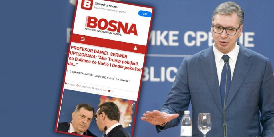 Kurtijev plaćenik preko islamističke "Slobodne Bosne" opet napada Vučića - Predsednik Srbije na udaru zbog svoje slobodarske i nezavisne politike!