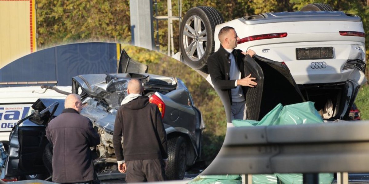 Prve slike udesa kod Beške! Jedan automobil prevrnut na krov, drugi smrskan kao konzerva (FOTO/VIDEO)