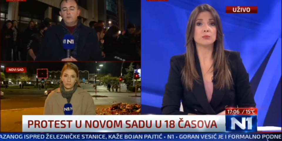 Voditeljka N1 razotkrila opozicioni skup: Ovo nije protest Novosađana, dovode ljude iz cele Srbije! (VIDEO)