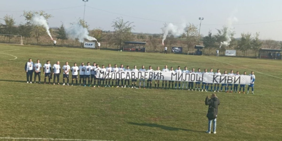 Fudbaleri Potisja iz Knićanina se dirljivo oprostili od saigrača Miloša Milosavljevića Kivija (FOTO)