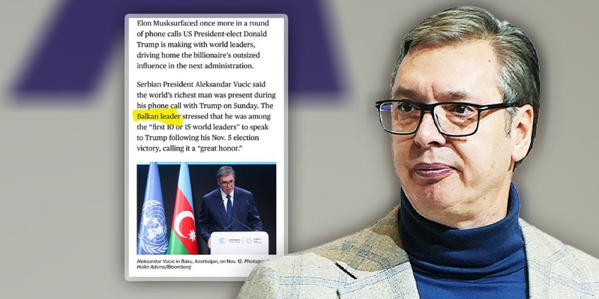 Aleksandar Vučić je lider Balkana! Veliko priznanje američkog Blumberga za srpskog predsednika (FOTO)