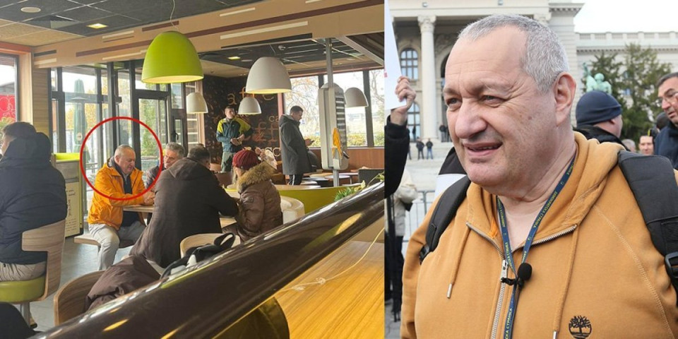 Drekavac blokirao Mek! Dok se ljudi smrzavaju na ulici u Novom Sadu, Milivojević otišao na burger i pomfrit! (FOTO)