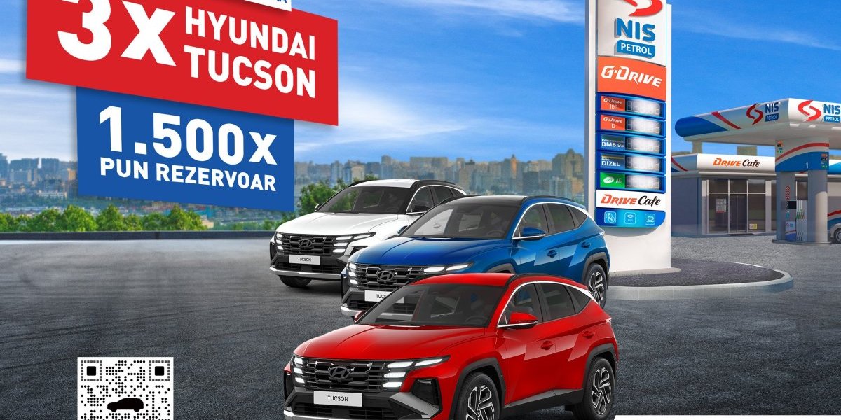 Velika nagradna igra kompanije NIS: Tri Hyundai Tucson automobila i još 1.500 punih rezervoara goriva