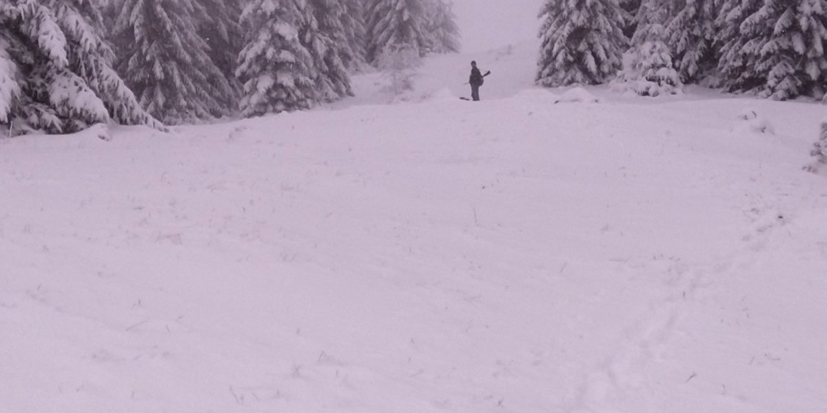 Zima u selu Široka planina