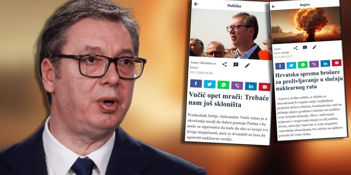 Licemerje bez granice! Dvostruki aršini antisrpskog medija iz Beograda - pre dva dana objavili da Vučić “paniči”, a kad objave ustaše, onda je to “spremna država!