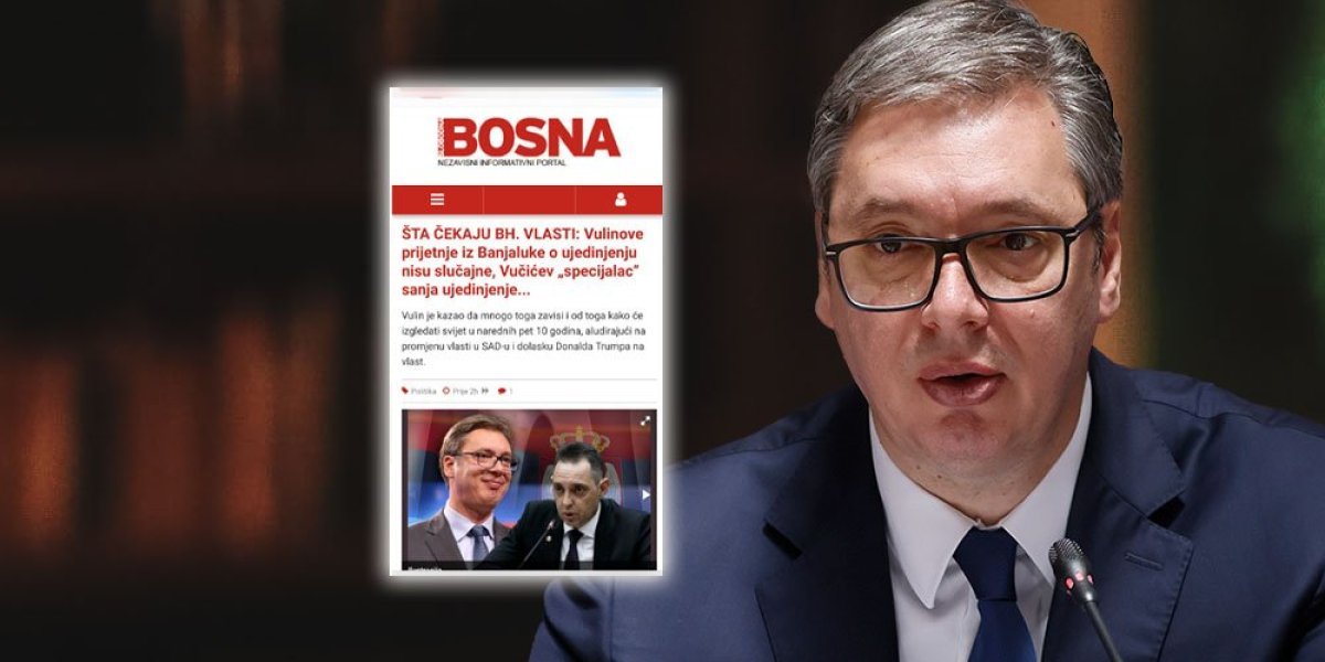 Islamistička Slobodna Bosna opet pravi bauk od Srbije! Ne opraštaju Vučiću što brine za Srbe u Republici Srpskoj!