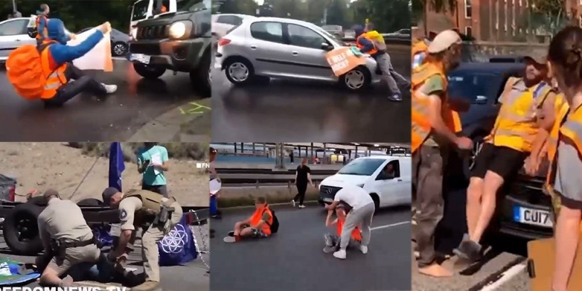 POLICAJCI BIJU I HAPSE, NE PITAJU NIŠTA! E tako se to radi na Zapadu u demokratiji! (VIDEO)