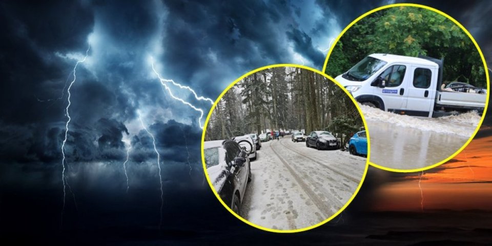 Hitna upozorenja stižu sa svih strana! Stravično nevreme u Srbiji: Provala oblaka, grad, grmljavina... (FOTO)