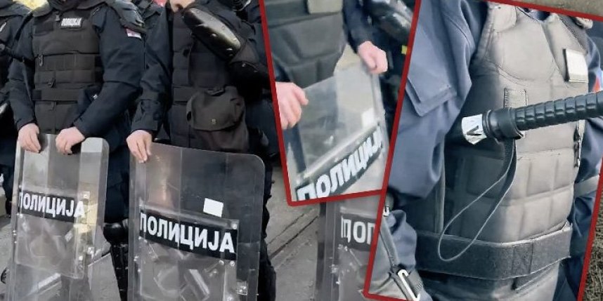 Šta zapravo piše na pendreku policajca za koga opozicija tvrdi da je nalepio inicijale AV? Oglasio se MUP i sve dokumentovao (FOTO/VIDEO)