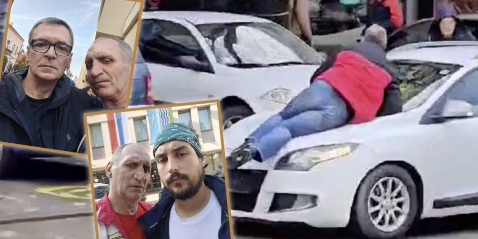 Ovo je čovek koji je naskakao na auto u Loznici! Osuđivan nasilnik, na uslovnoj slobodi, đilasovci mu platili pivo da bi pravio haos