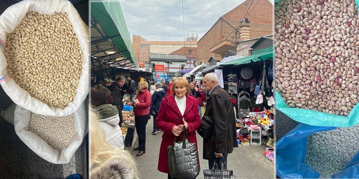 Kilo pasulja skuplje od kilograma mesa! Šok na čačanskoj pijaci, mora da je "čaroban" kad toliko košta?!