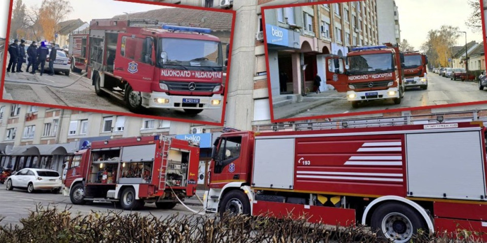 Požar u centru Kikinde! Vatrogasci hitno evakuisali zgradu, eksplodirao bojler (FOTO/VIDEO)