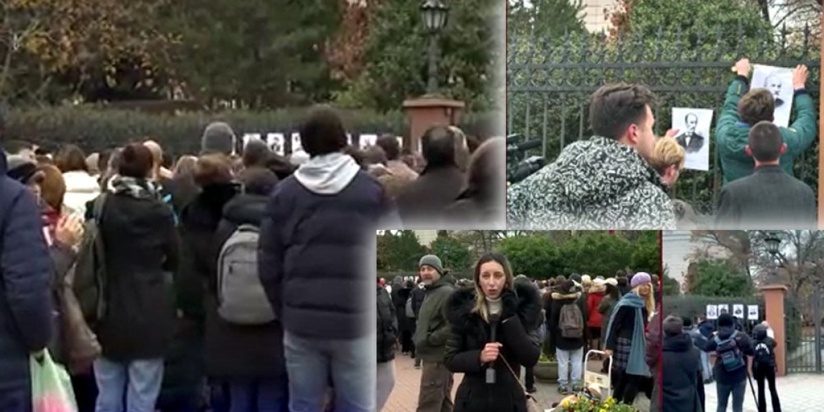 Opozicija nastavlja da ispire mozak deci! Protest ispred škole u Novom Sadu! Ko pobegne sa časa, dobije aplauz (VIDEO)