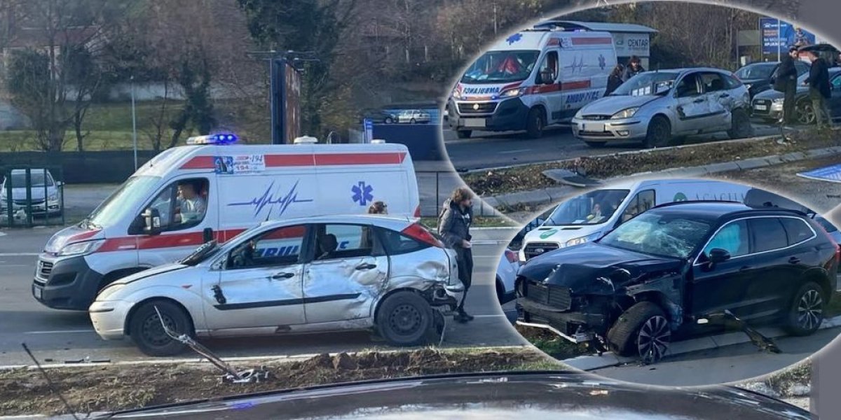 Lančani sudar na Novom Beogradu! Hitna pomoć na mestu nezgode (FOTO)