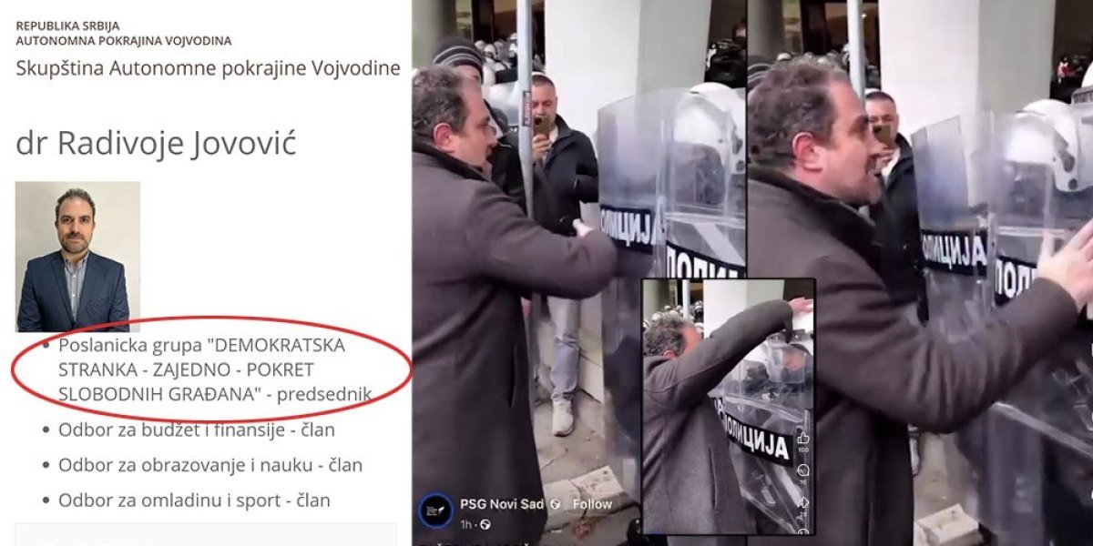 Sramota je mala reč! Pogledajte kako opozicioni poslanik Jovović maltretira i ponižava policajce dok štite državu (VIDEO)