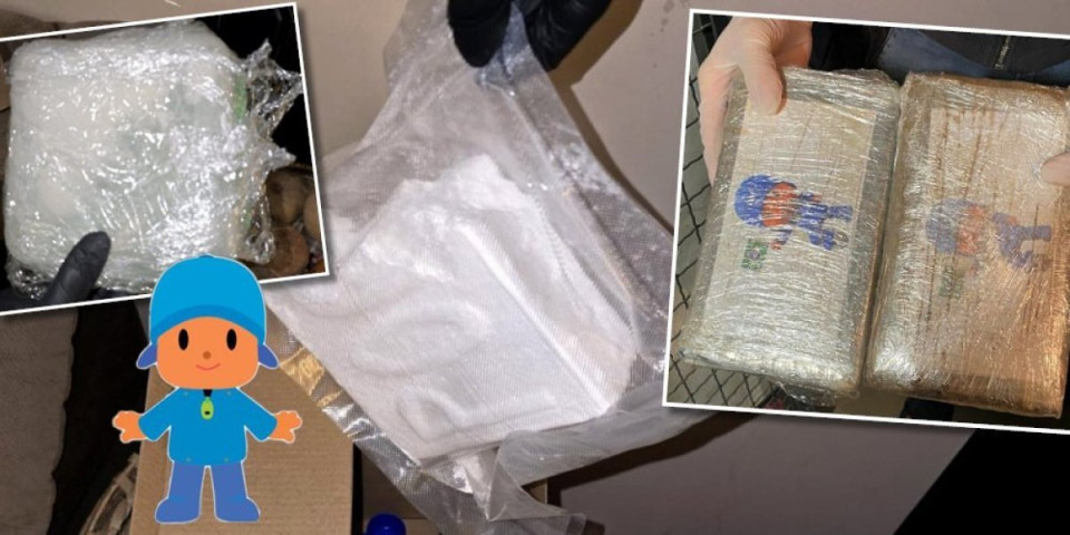 Šta otkriva slika na "ciglama" zaplenjenog kokaina? Oko 2,5 kilograma droge pronađeno u Zemunu