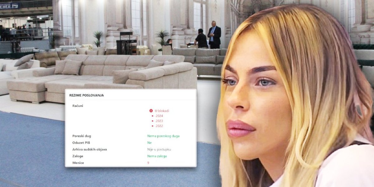 Računi godinama u blokadi, samo jedan zaposleni! Ovako je poslovao Sofijin luksuzni salon nameštaja (FOTO)