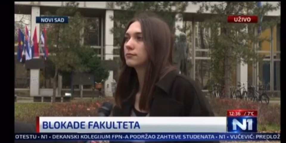 (VIDEO) Dokazano da su blokade Univerziteta političke, jer ih je Đilas naredio! Studentkinja ne zna zašto blokira rad fakulteta!