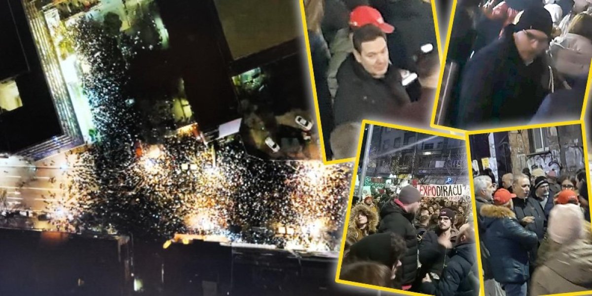 Sve student do studenta! Na protestu ispred RTS politički veterani, dokazani lažovi i nasilnici