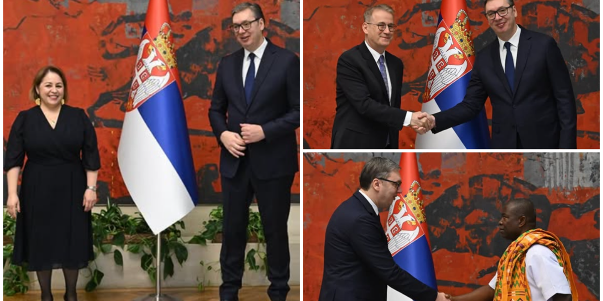 Vučić primio akreditivna pisma novoimenovanih ambasadora Turske, Gane i Bolivarske Republike Venecuele!