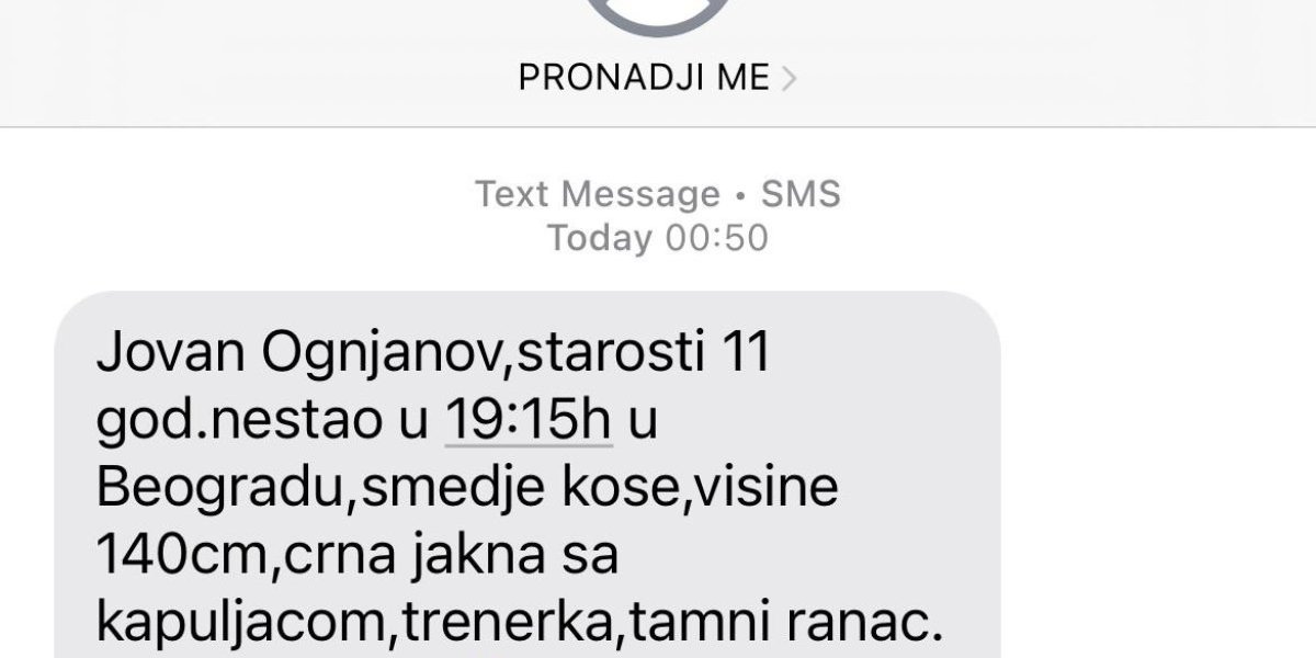 Sistem "Pronađi me"