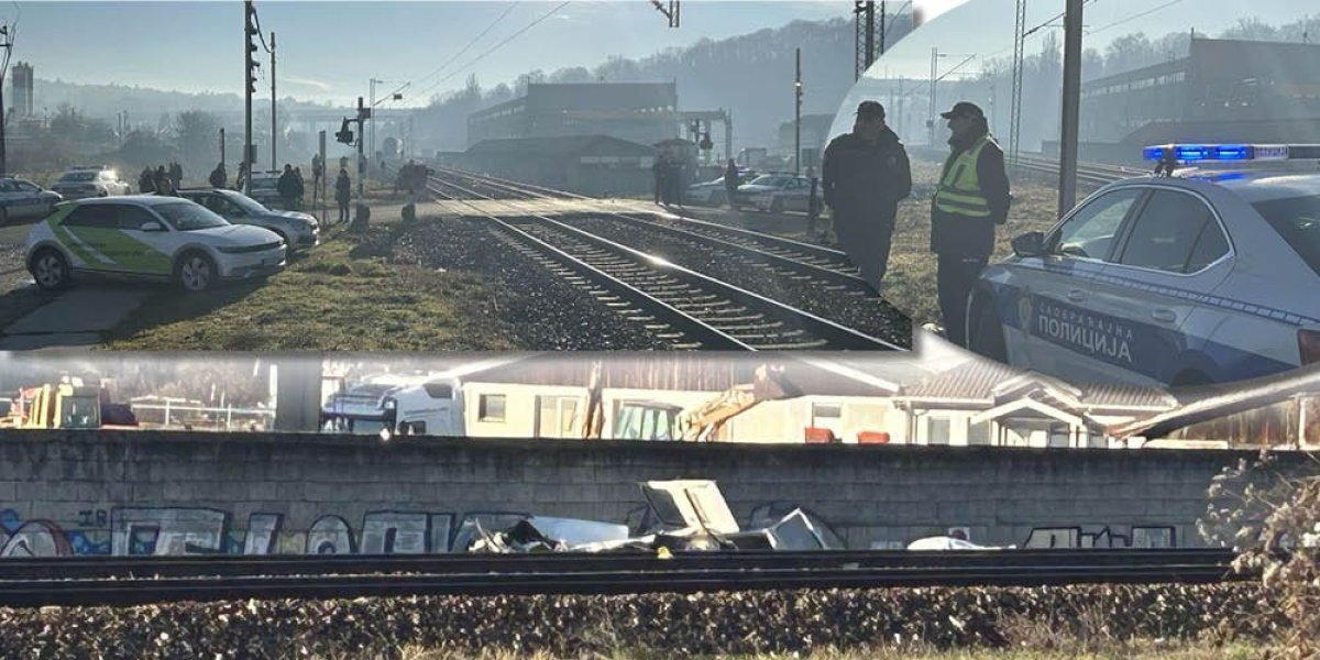 Rampe bile spuštene, vozač se "provlačio"?! Voz "razneo" kombi, gurao ga 100 metara  (FOTO/VIDEO)