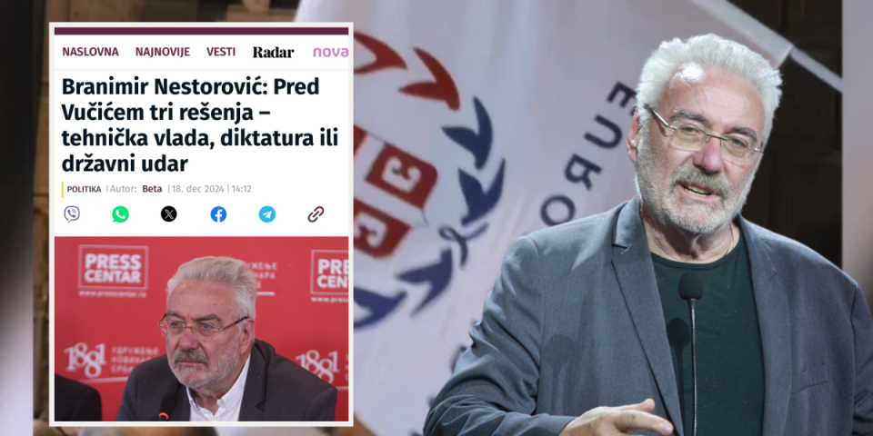 Lažni patriota skinuo masku! Nestorović i zvanično podržao obojenu revoluciju i Majdan u Srbiji!