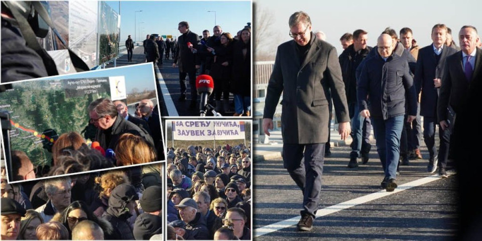 Hiljade ljudi na otvaranju 30 kilometara najsavremenije saobraćajnice! Obratio se Vučić: Za 10 godina ćemo se sećati da smo prisustovali istoriji (VIDEO)