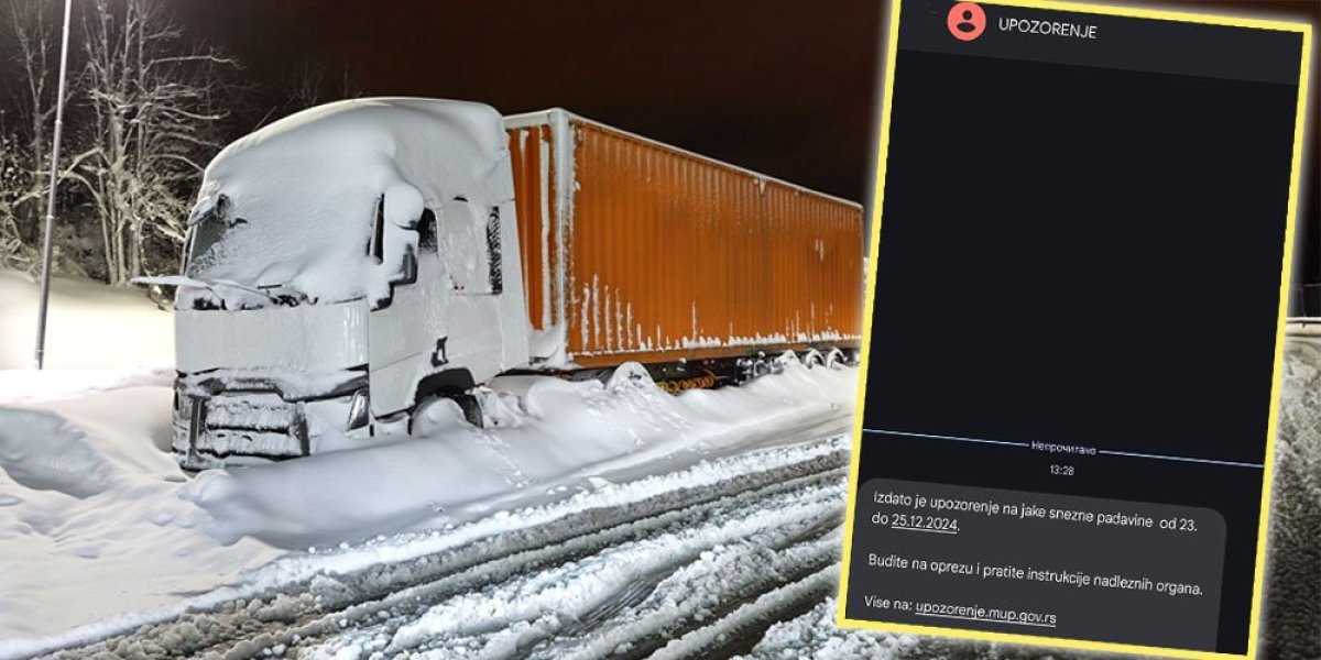 Stigla prva poruka upozorenja za nevreme! Evo šta piše u SMS (FOTO)