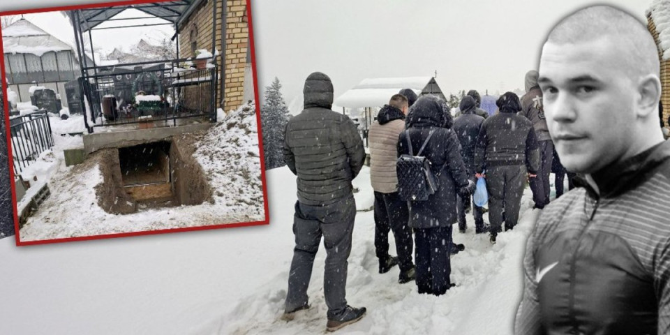 Sahranjen Nikola Stanković! Jecaji odzvanjaju grobljem, najmiliji se oprostili od Pivceta! (FOTO)