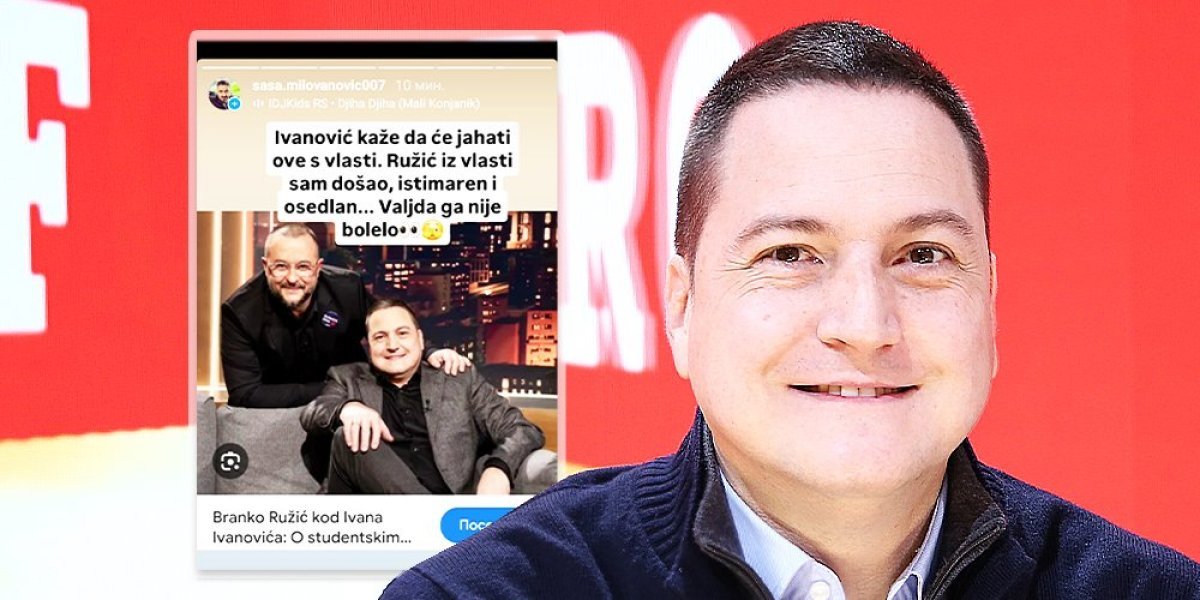 "Valjda ga nije bolelo"! Milovanović o gostovanju potpredsednika SPS-a kod Ivanovića: Ružić sam došao, istimaren i odsedlan (FOTO)