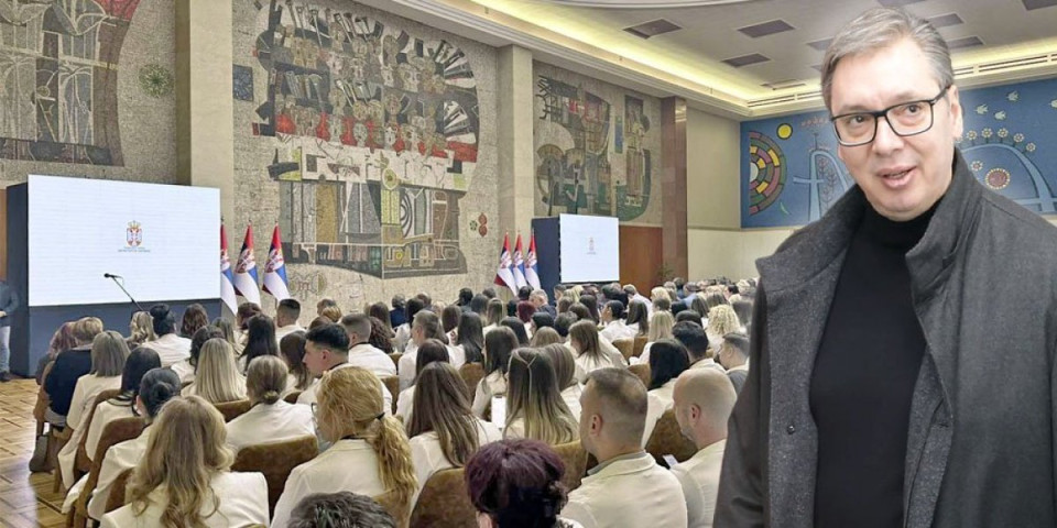 Vučić sa najboljim diplomcima medicinskih fakulteta! Dodeljuju im se ugovori o radu