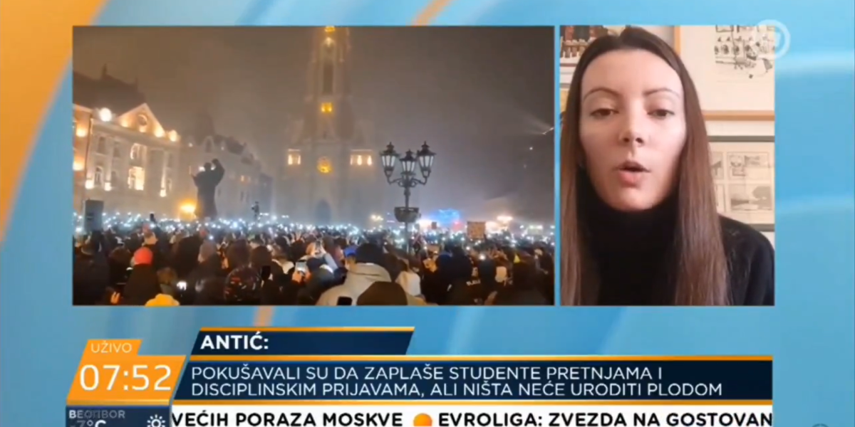 Dinkova studentkinja hoće da smenjuje Vučića jer nema posla za mlade?! Brojke je demantuju: Vučićeva vlast smanjila nezaposlenost mladih! (VIDEO)