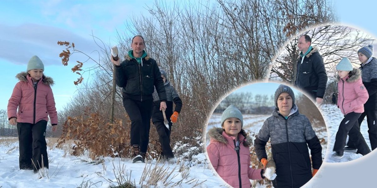 Srbijo srećan ti Badnji dan! Nataša i Veljko ranom zorom krenuli sa tatom da ispoštuju svetu tradiciju!