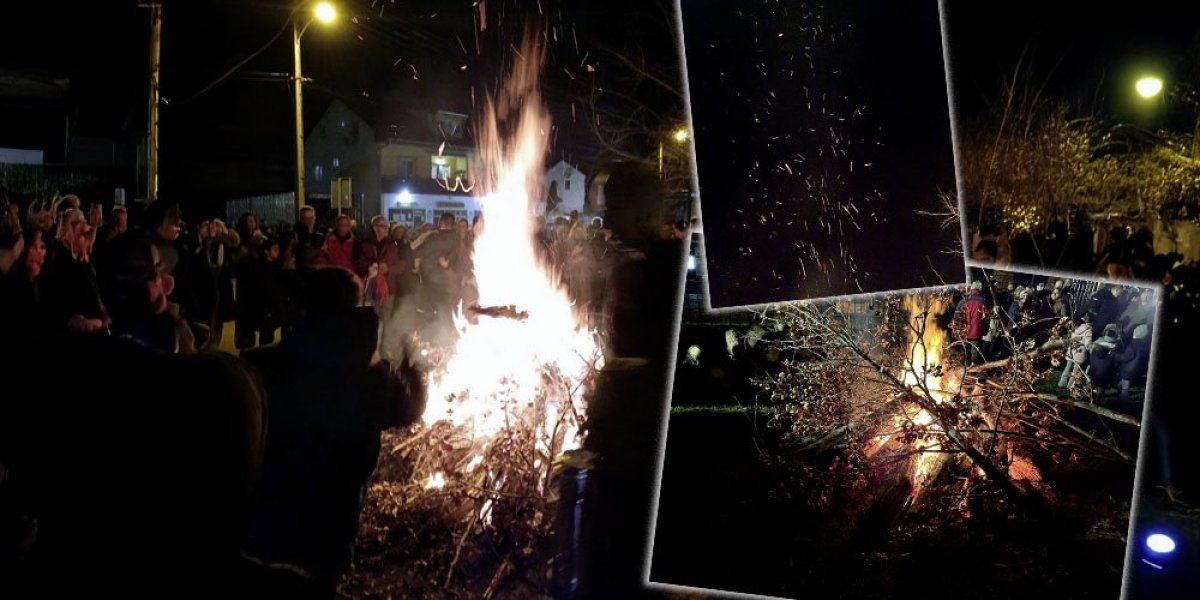 Novosađani obeležili Badnje veče! Tradicionalno paljenje badnjaka uz vatromet i pesmu (FOTO)