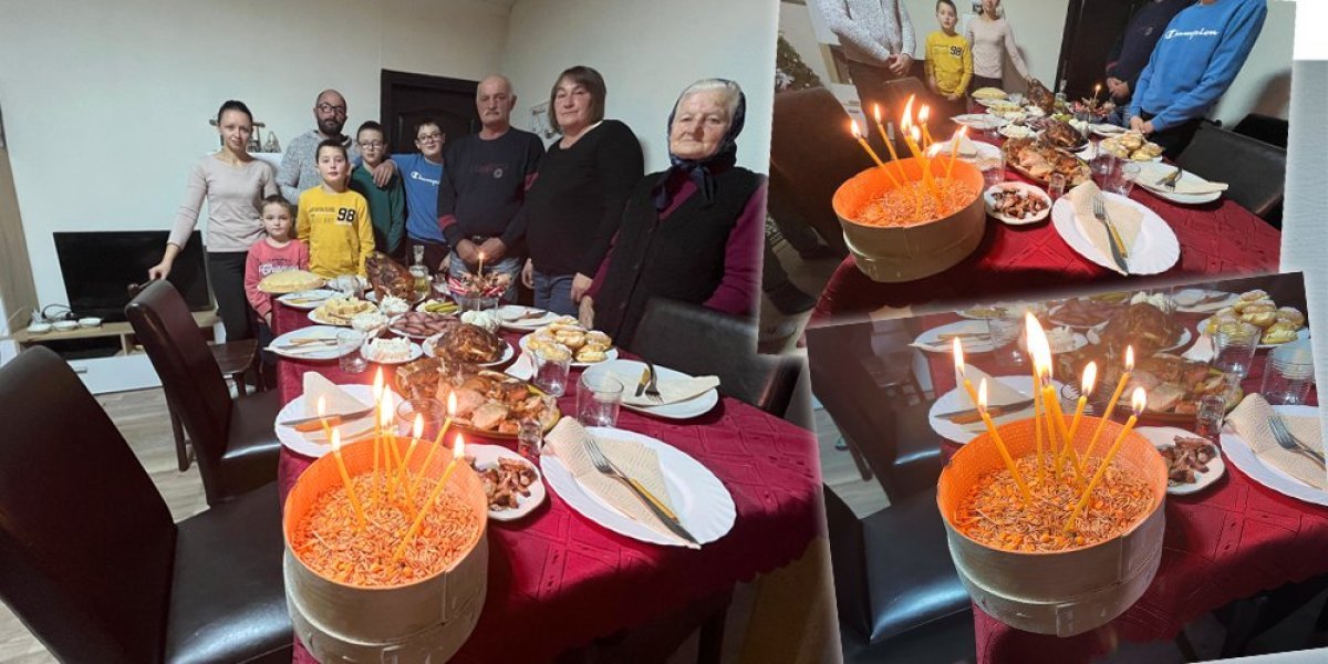 Samo sloga Srbina spasava! Tri generacije Vasovića pod istim krovom proslavila Božić (FOTO)