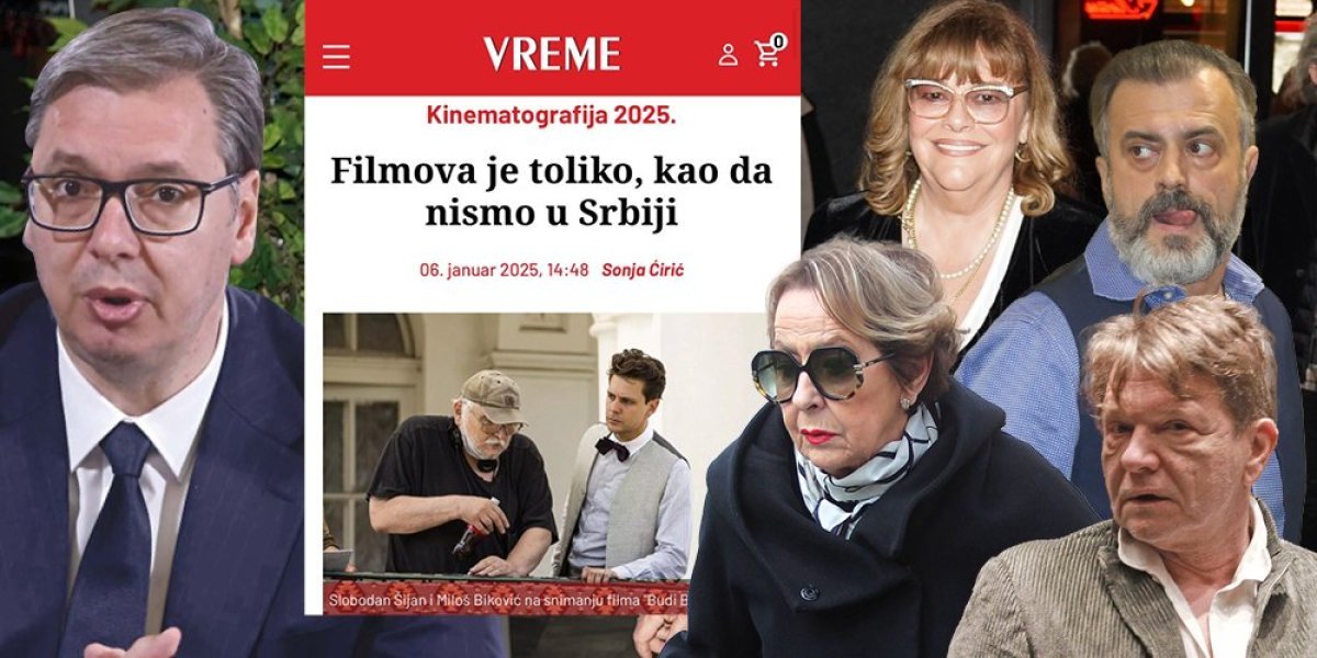 Opoziciono glasilo priznalo da filmova ima toliko kao da nismo u Srbiji - Glumci nikada bolje nisu živeli, a smeta im predsednik Vučić!