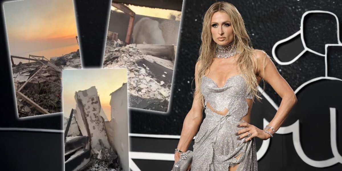 Sve je sprženo do temelja, ostalo samo zgarište! Paris Hilton objavila snimak svoje kuće koja je potpuno izgorela u požarima u Los Anđelesu (VIDEO)