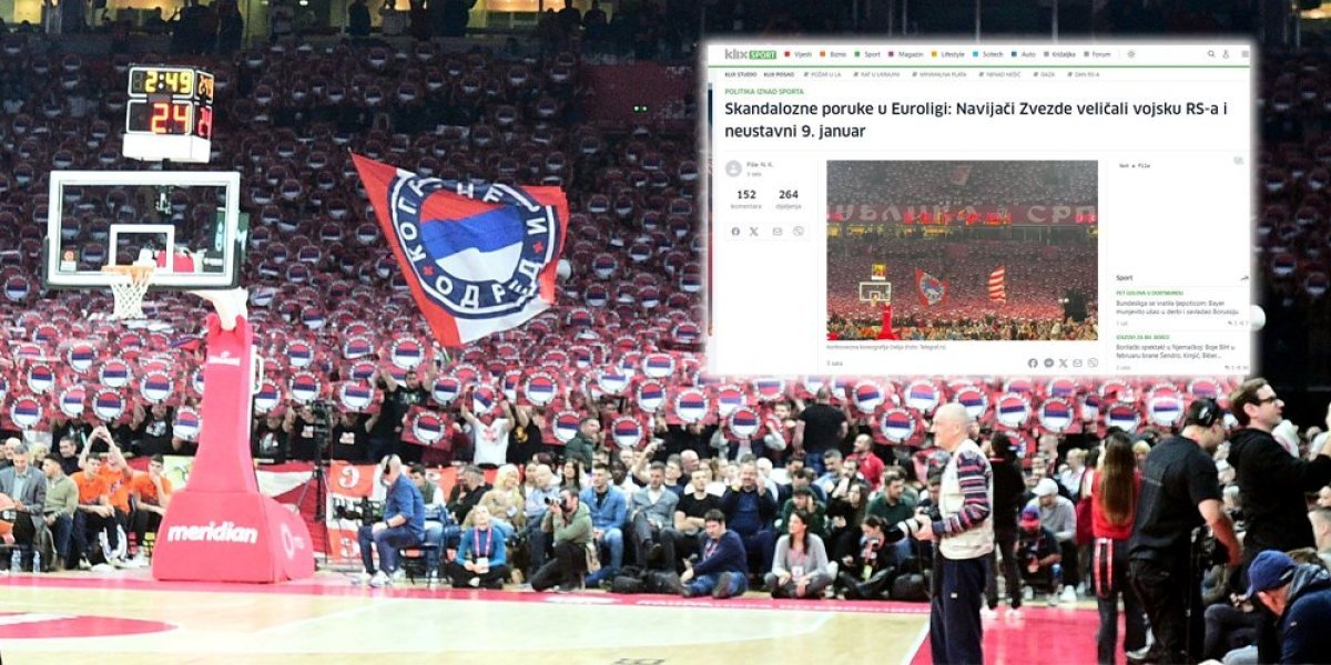 BALIJE POPIZDELE! Traže da se kazni Zvezda! Ovo je koreografija koja im smeta - navijači čestitaju rođendan Republici Srpskoj (VIDEO)