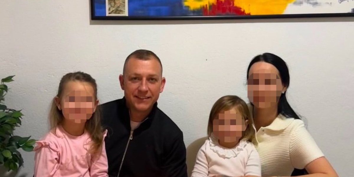Aleksandar Tomić sa porodicom
