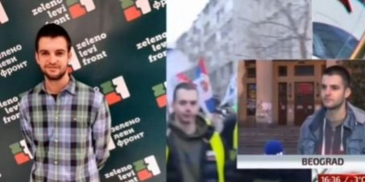 Kakva prevara! Funkcioner opozicione stranke predvodi "studente" (VIDEO)